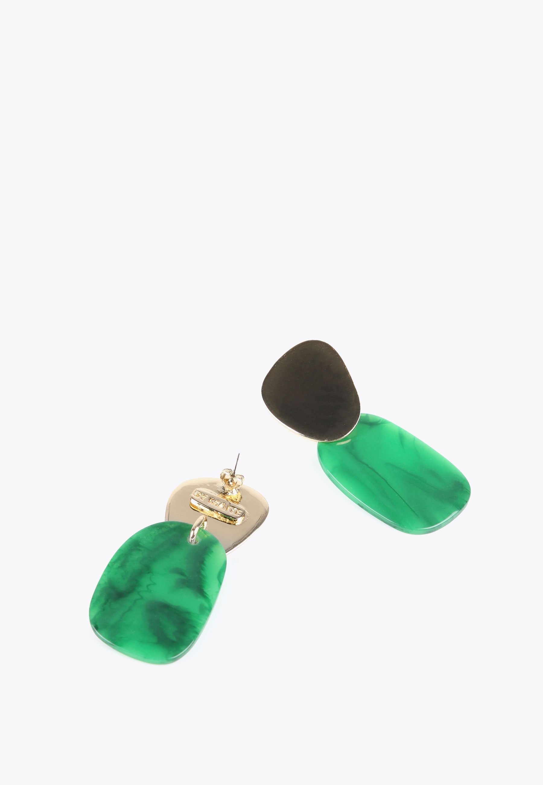 MS2403009-Green-Two-piece earrings