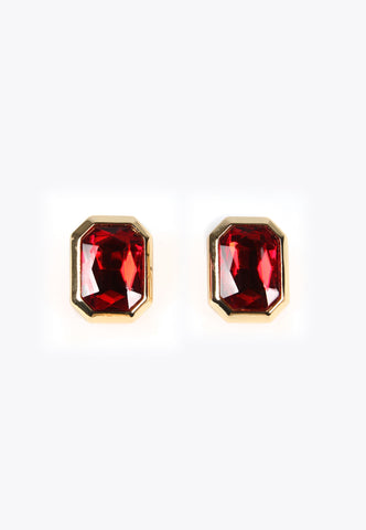 MS2403011-Red-Octagonal earrings