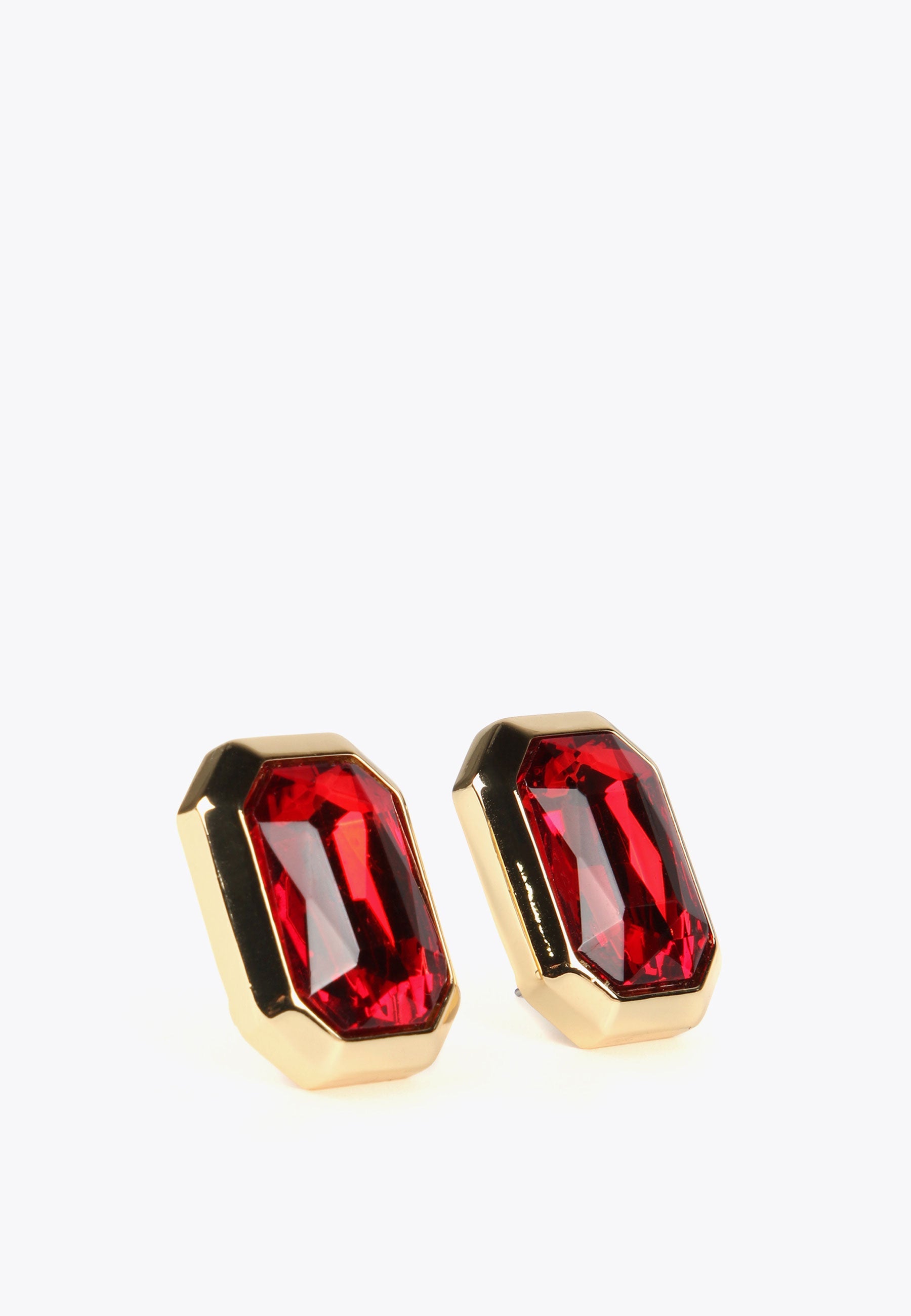 MS2403011-Red-Octagonal earrings