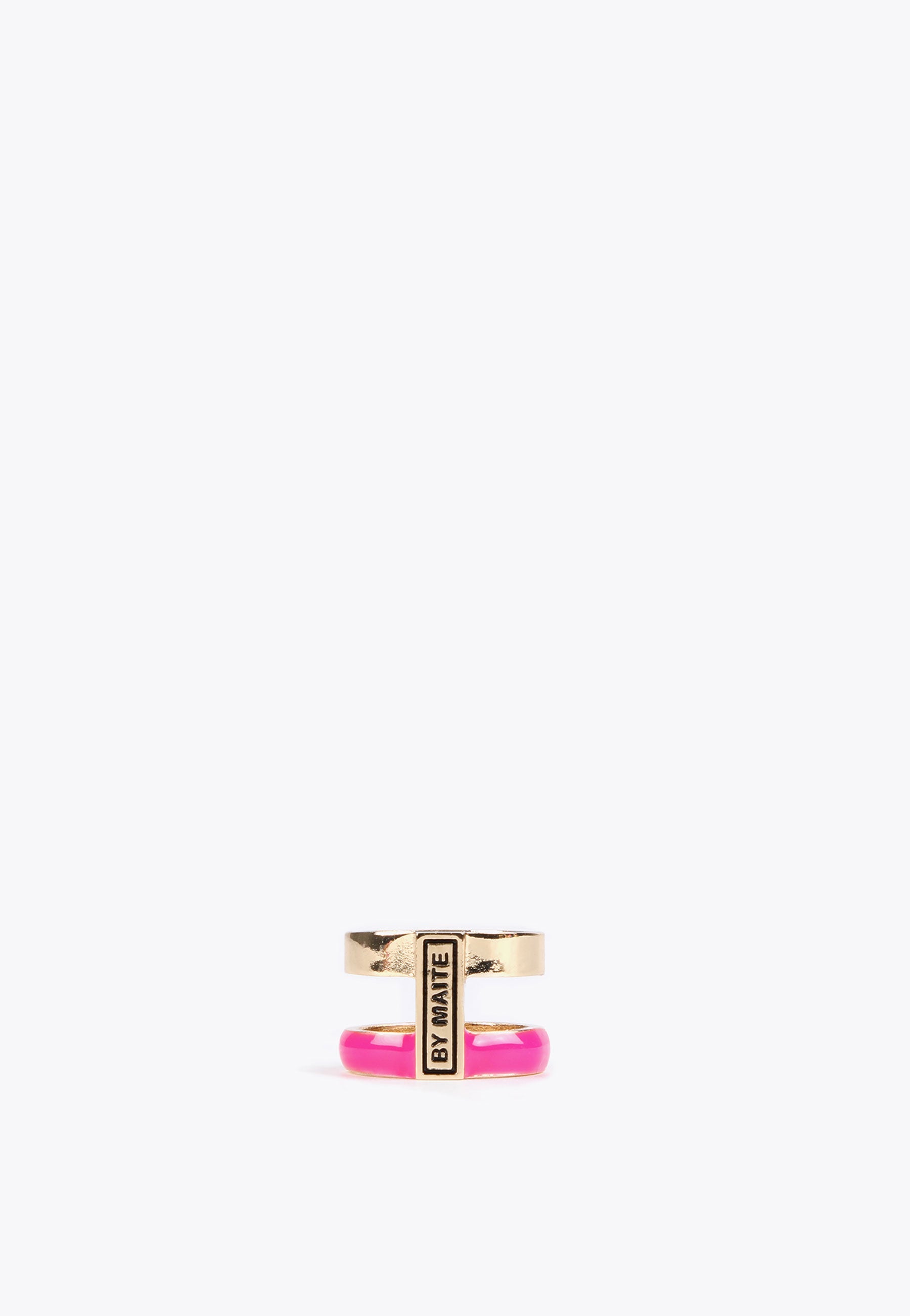 MS2403017-Fuchsia-Double hoop ring