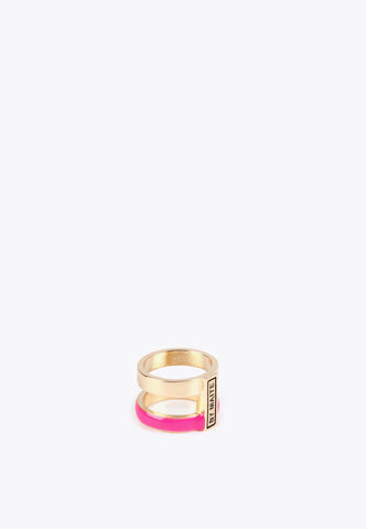 MS2403017-Fuchsia-Double hoop ring