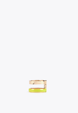 MS2403017-Lime-Double hoop ring