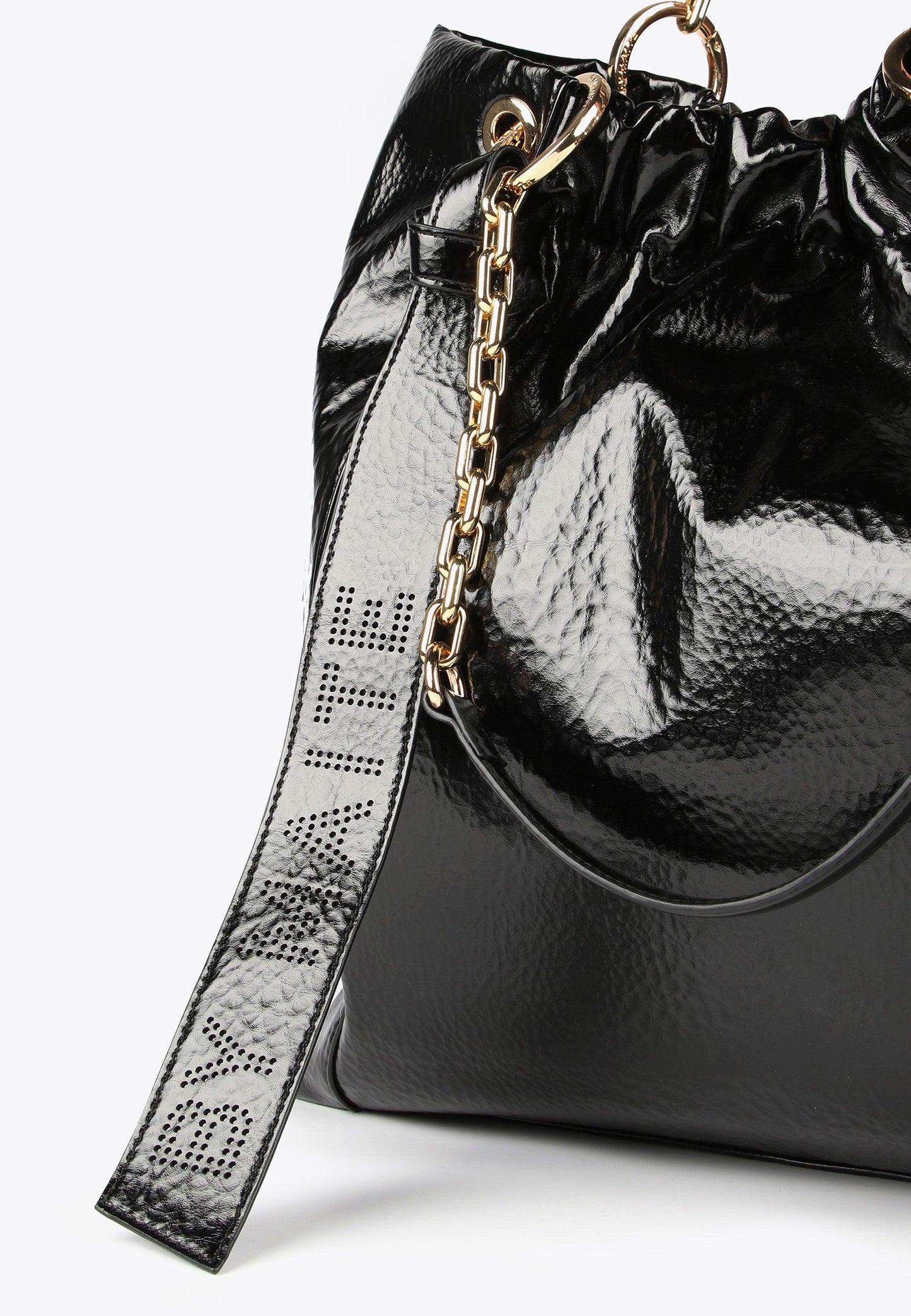 MS2404020-Black-Shiny tote bag