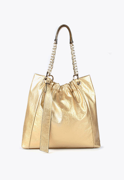 MS2404020-Gold-Shiny tote bag
