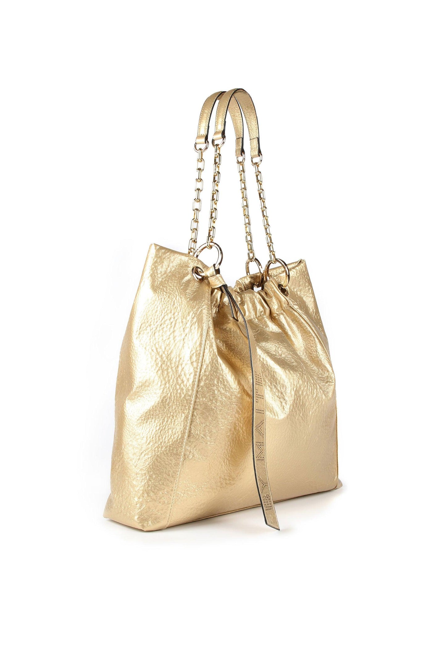 MS2404020-Gold-Shiny tote bag