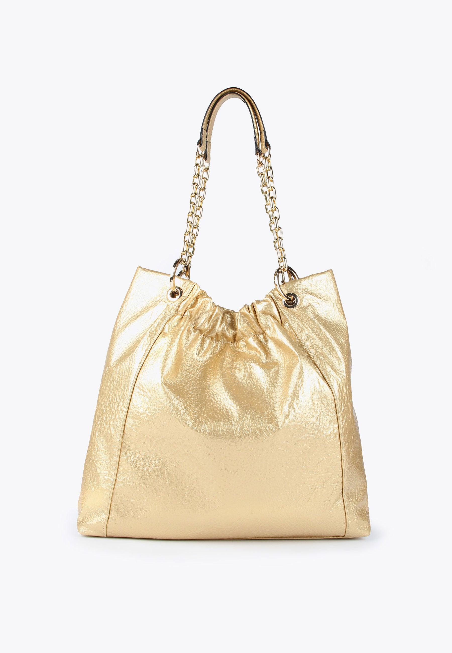 MS2404020-Gold-Shiny tote bag