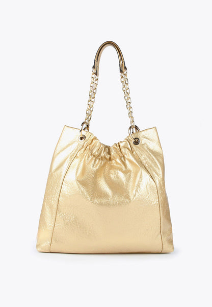MS2404020-Gold-Shiny tote bag