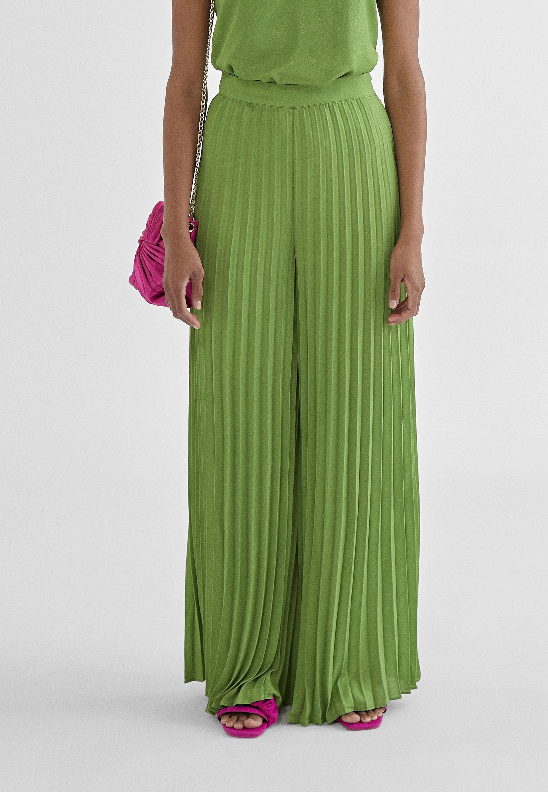 MS2414004-Pistachio-Pleated trousers