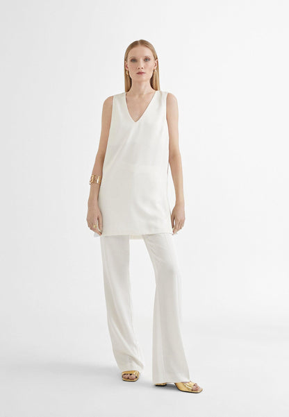 MS2415006-Ecru-Long top with vents