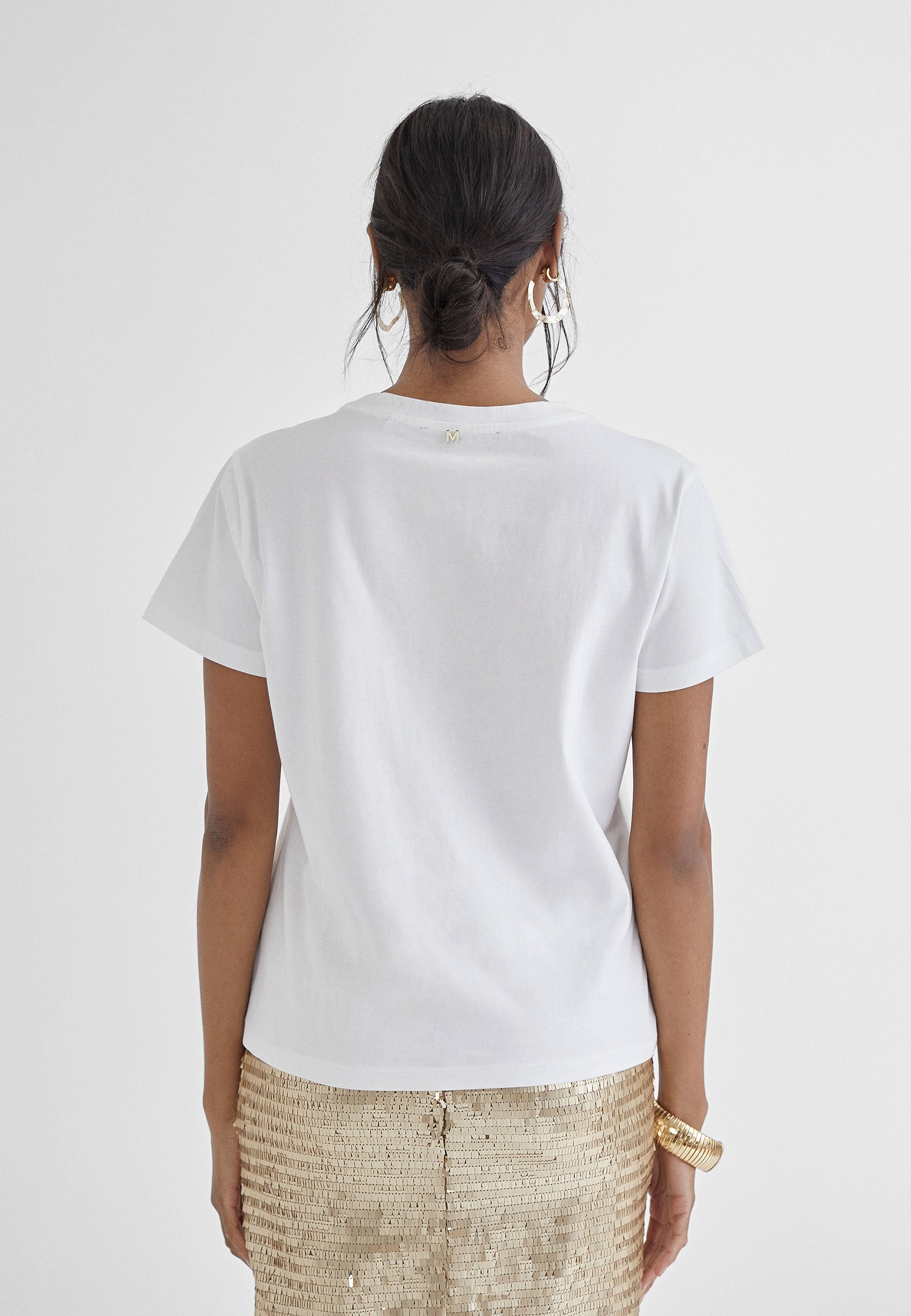 MS2415029-White-Metal-Tiger embroidery T-shirt