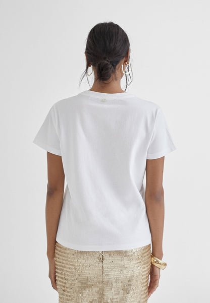 MS2415029-White-Metal-Tiger embroidery T-shirt