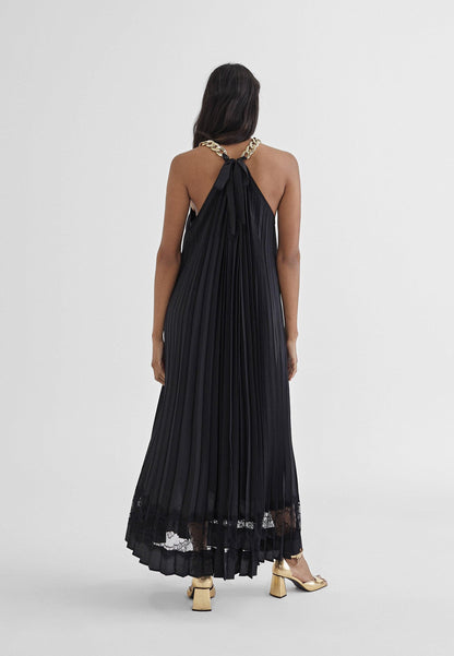 MS2416005-Black-Long halter dress