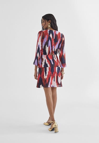 MS2416032-Lilac-Red-Short printed dress