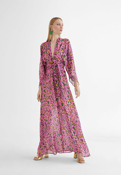 MS2416038-Lilac-Black-Short dress with Japanese sleeves