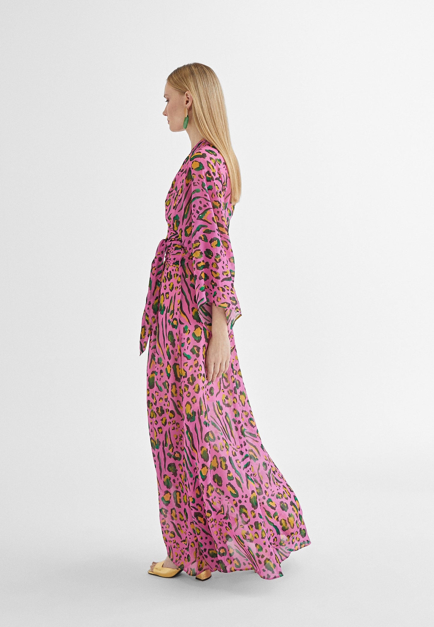 MS2416038-Lilac-Black-Short dress with Japanese sleeves