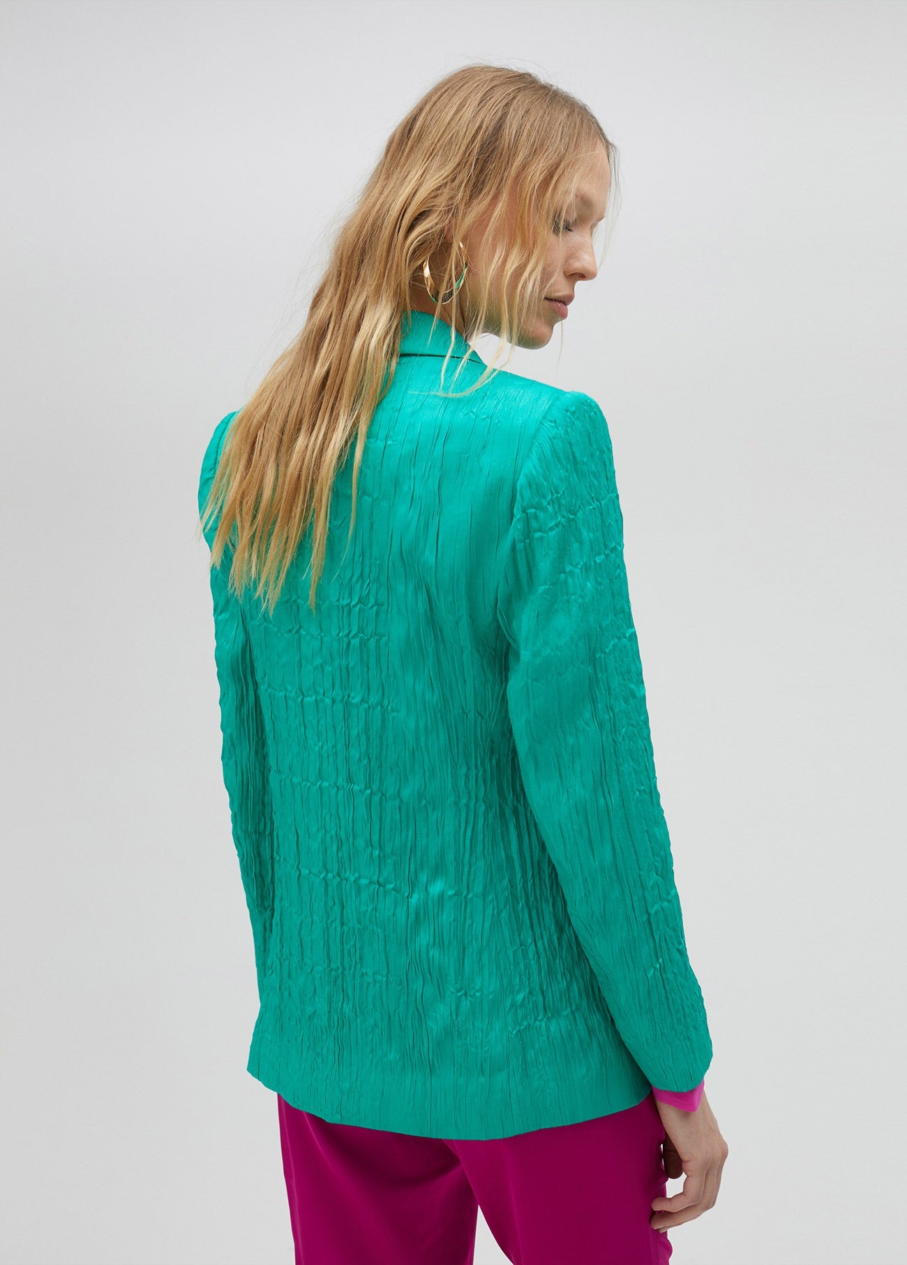 Rough textured blazer