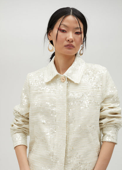Short sequinned jacket