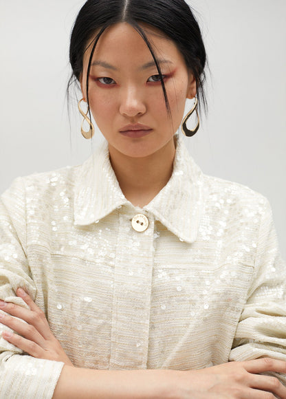 Short sequinned jacket