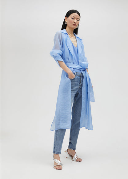 Organza trench coat