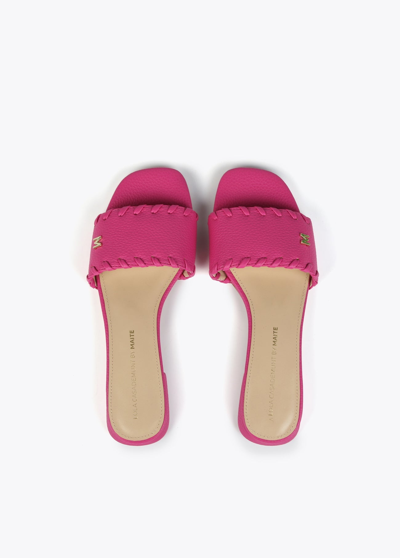 Sliders with braided detail