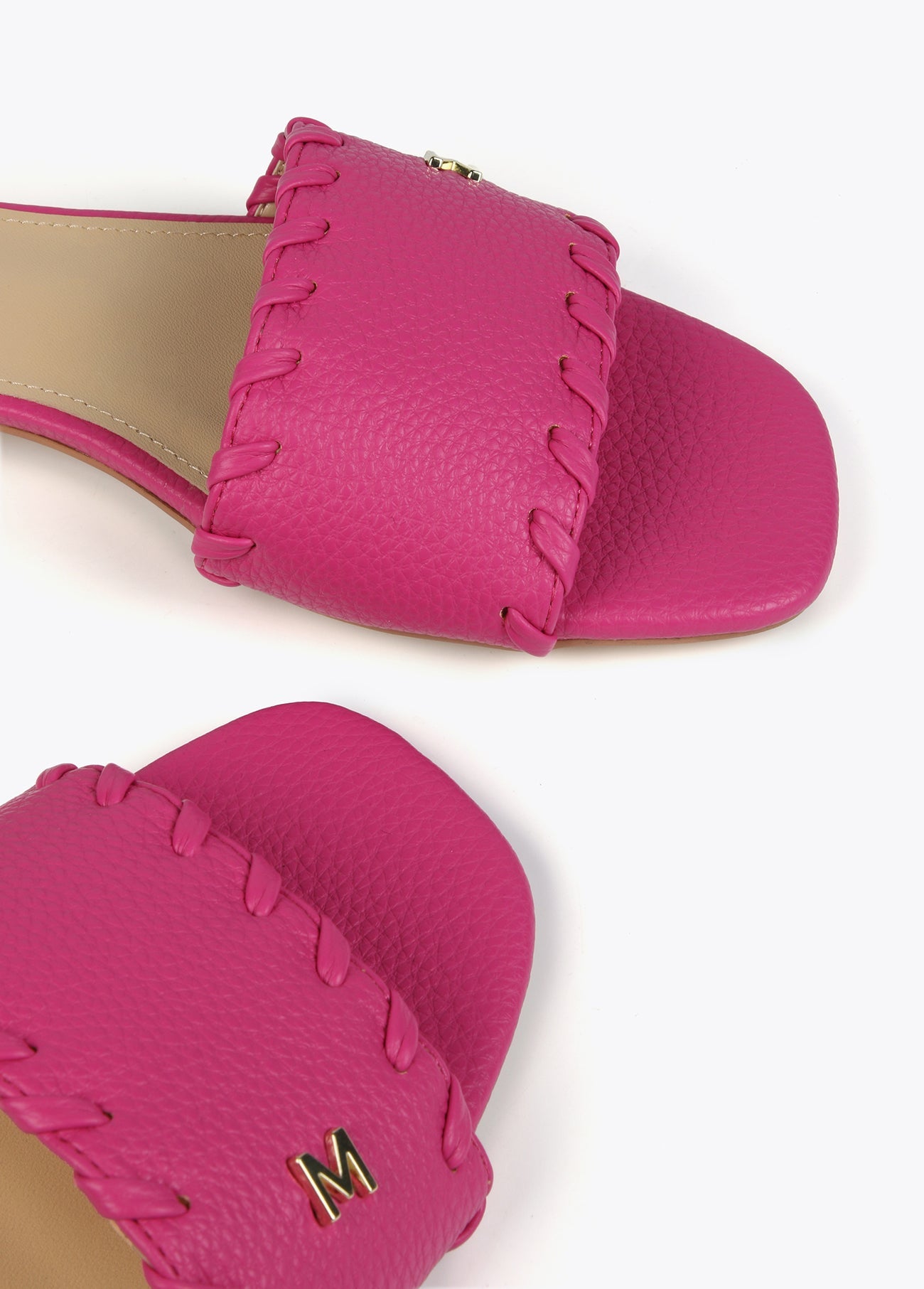 Sliders with braided detail