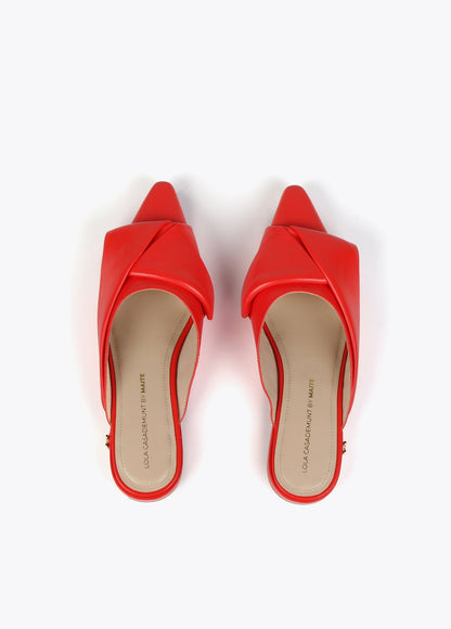 Mules with tie detail