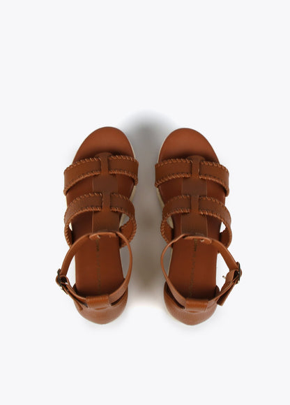 Natural fibre-effect wedge