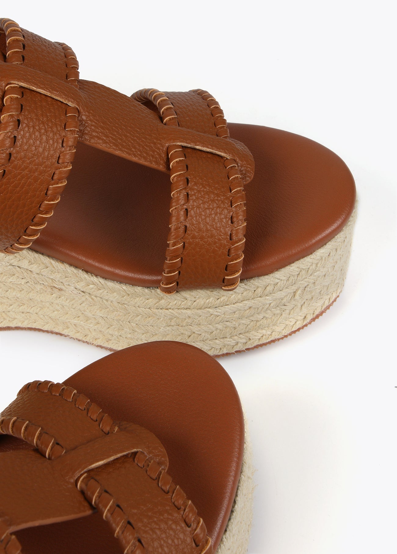 Natural fibre-effect wedge