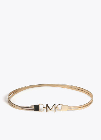 Metallic M elastic belt