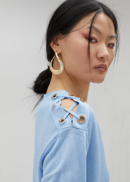 Sweater with shoulder detail