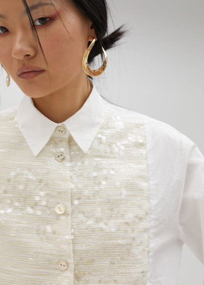 Shirt with embellished detail