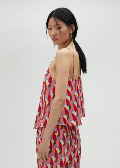 Logo print camisole top