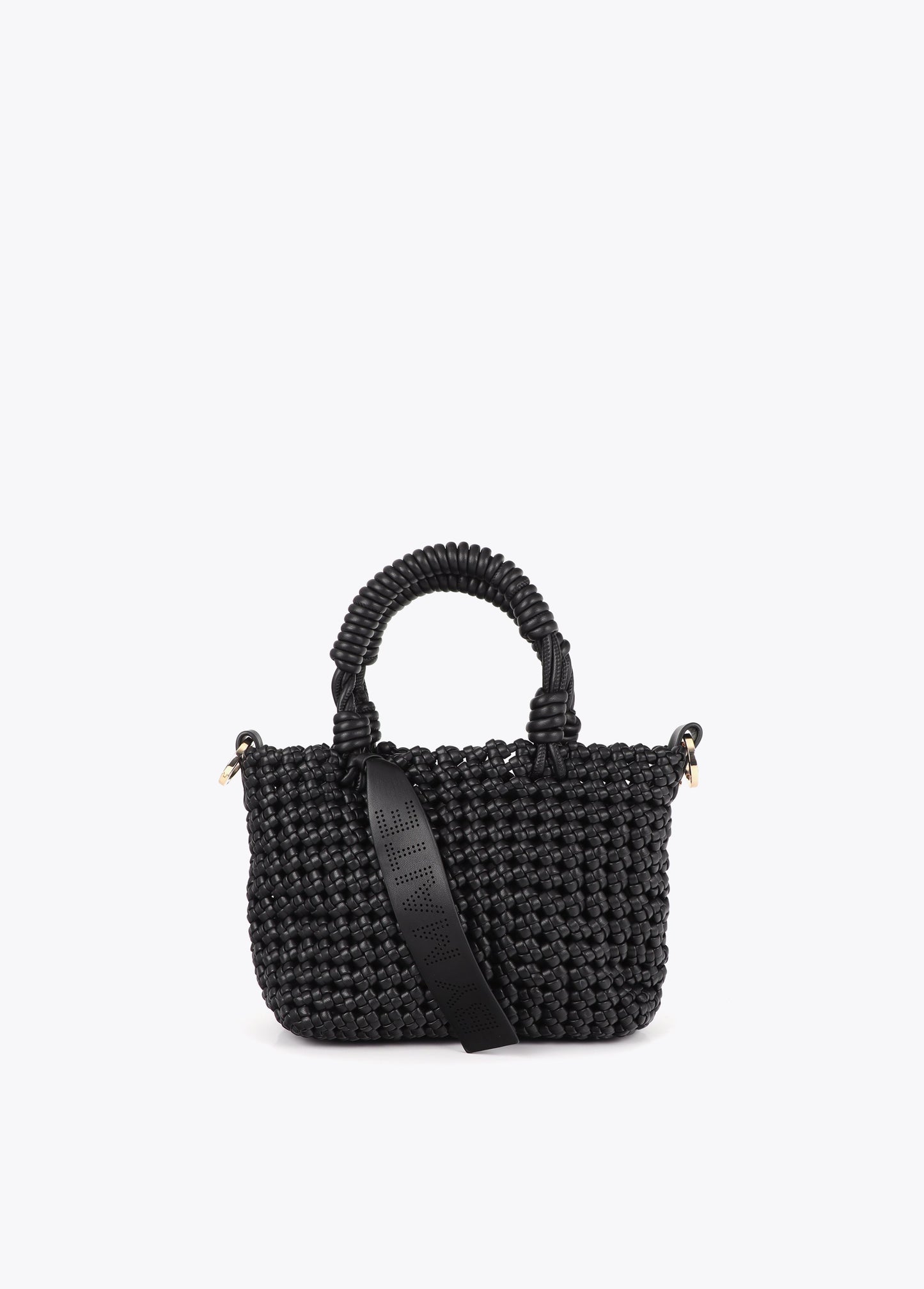 Knotted Faux Leather Crossbody Bag