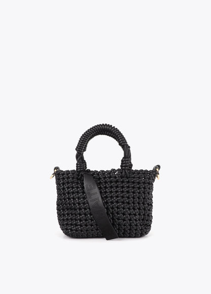 Knotted Faux Leather Crossbody Bag