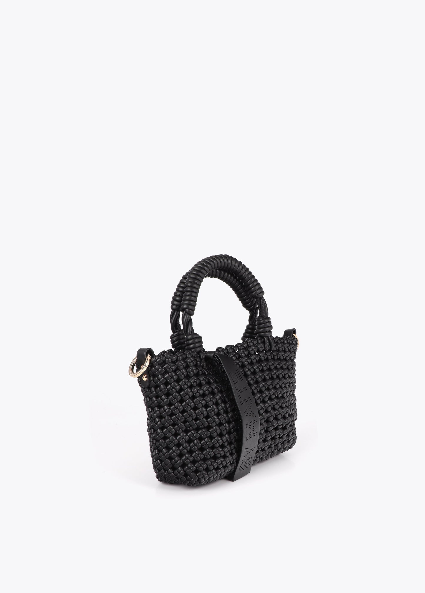 Knotted Faux Leather Crossbody Bag