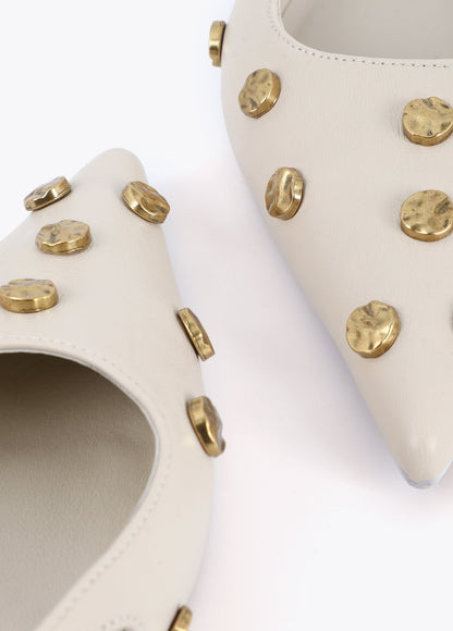 Studded Detail High Heel Shoe