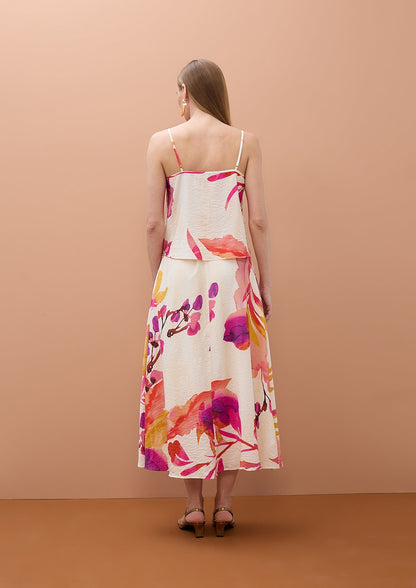 Floral Print Skirt