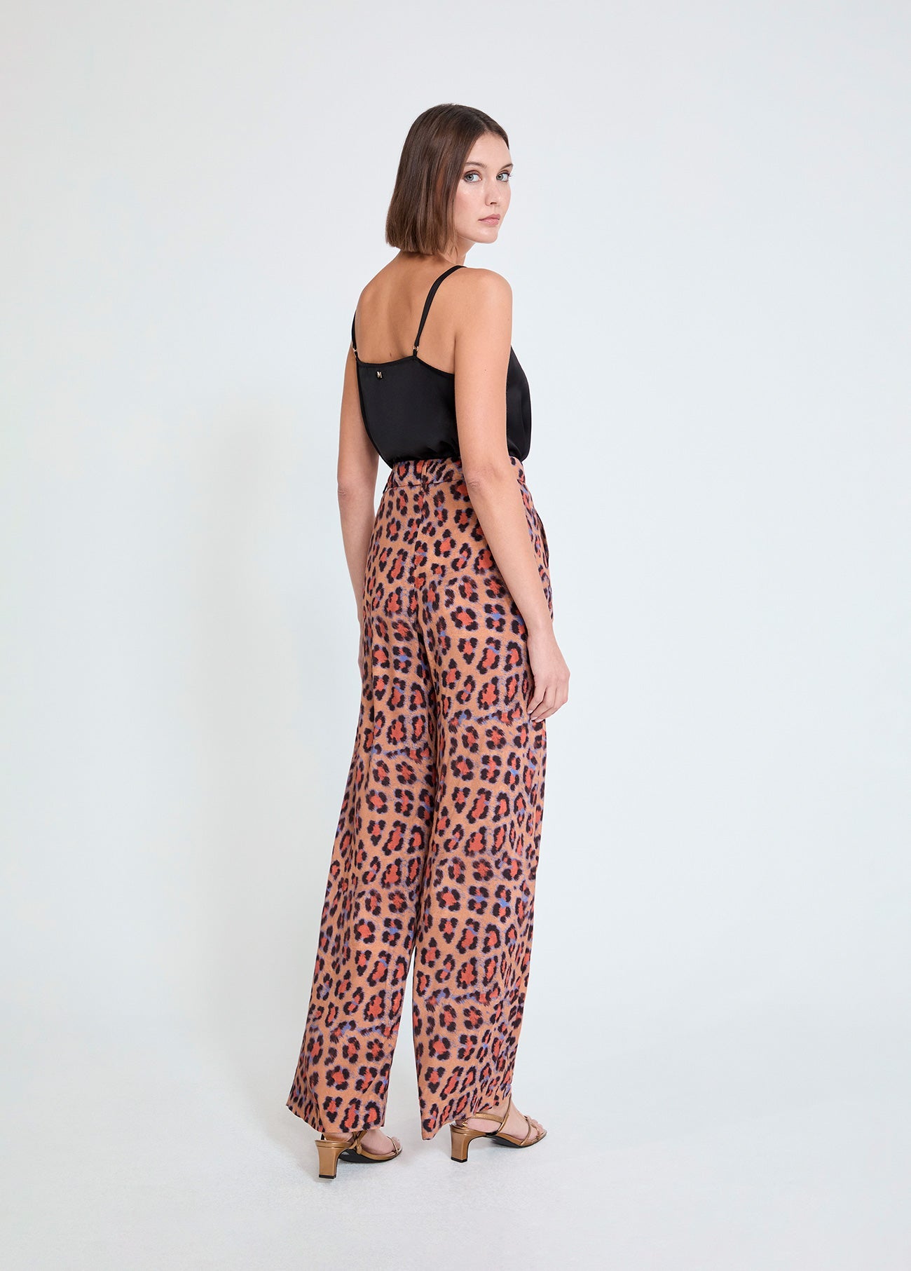 Animal Print Palazzo Pants