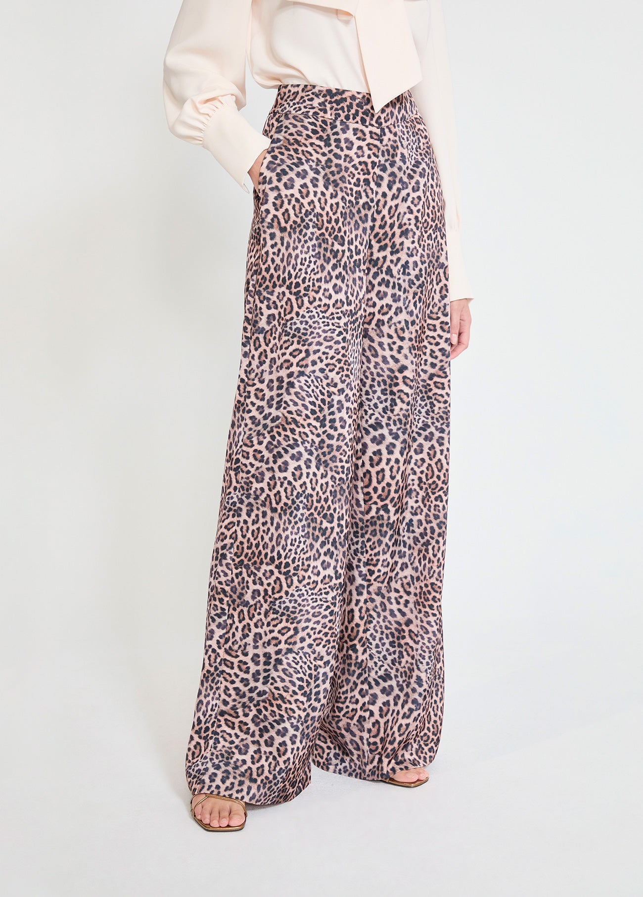 Brown Animal Print Pants