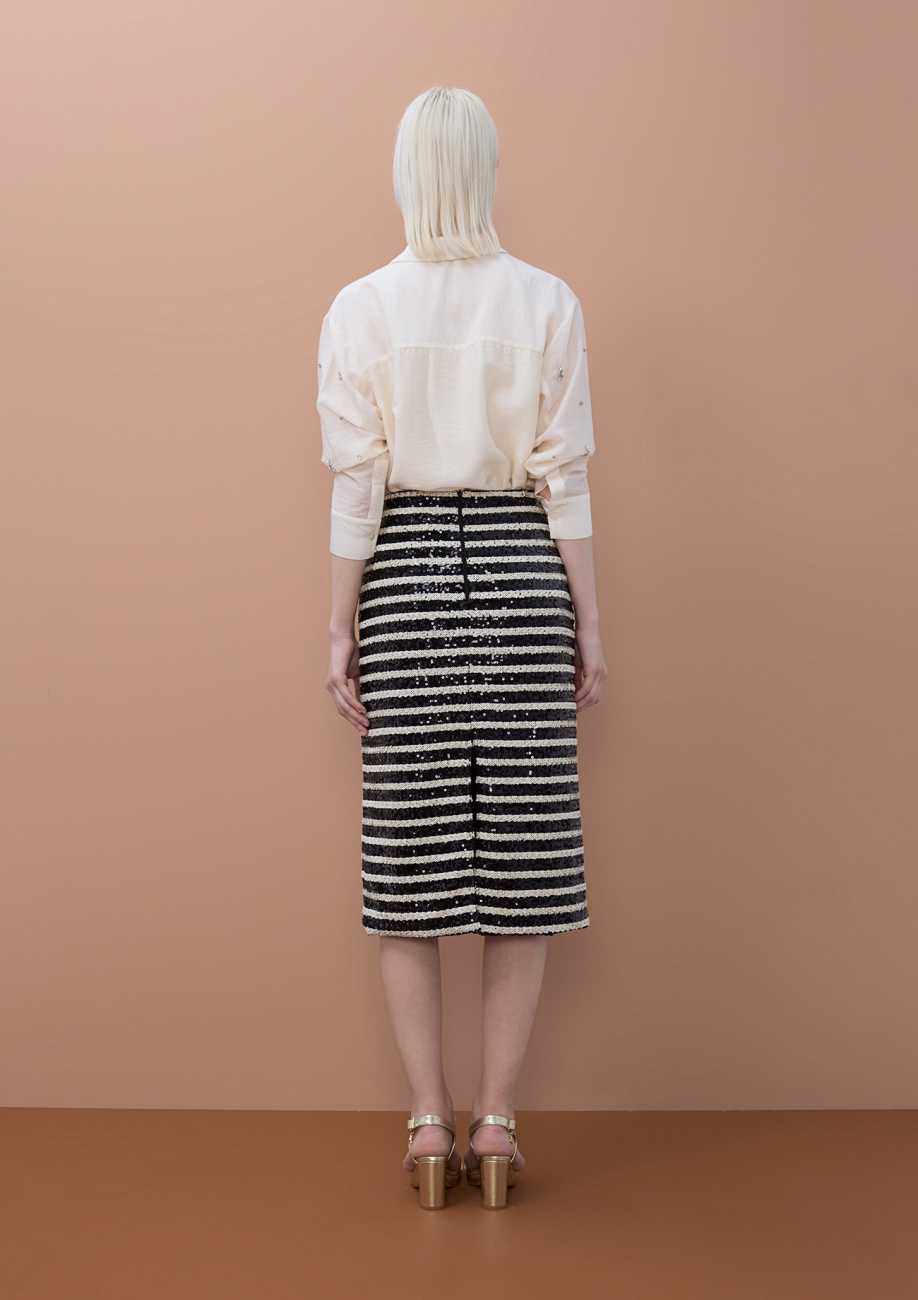 Long Shirt with Beadwork