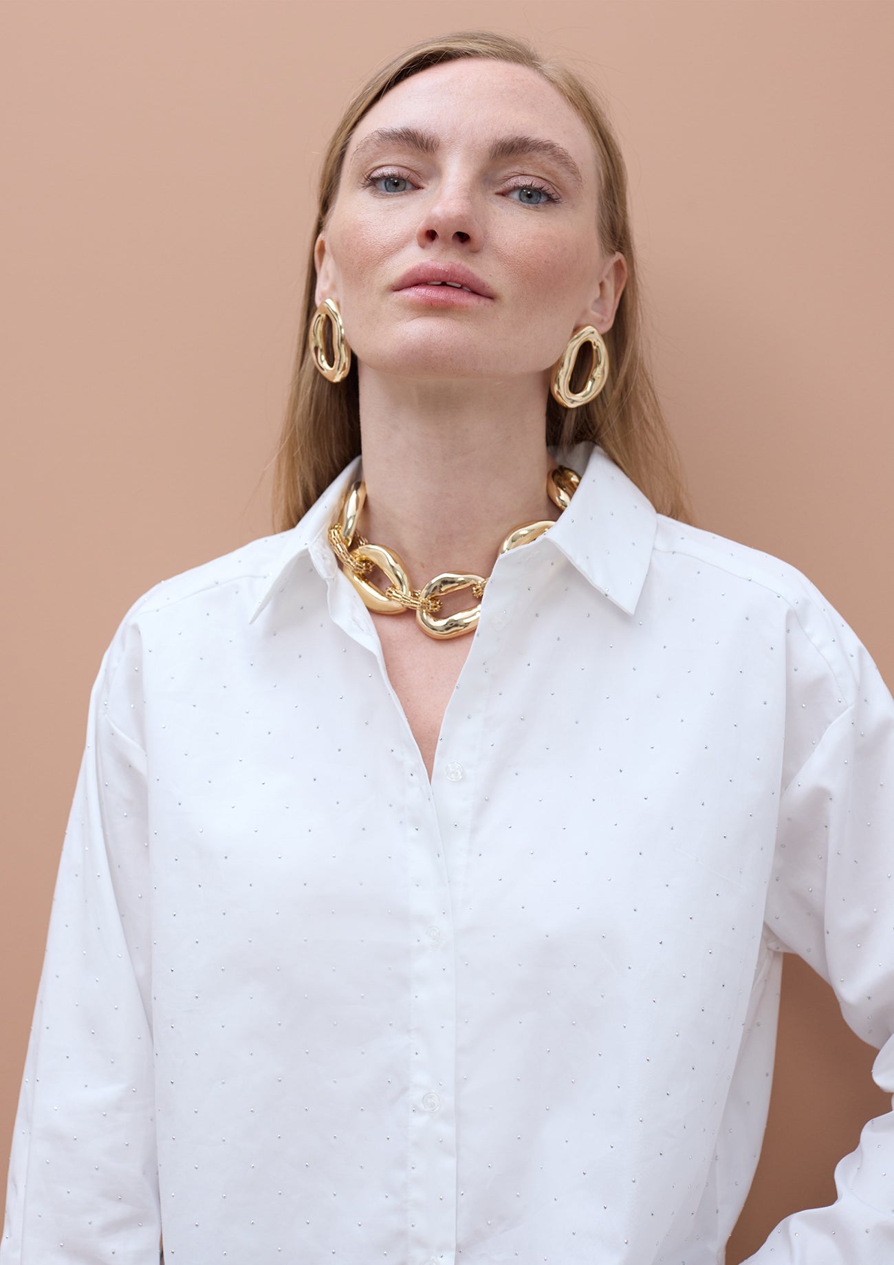 Poplin Shirt with Estras Details