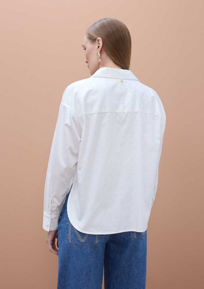 Poplin Shirt with Estras Details