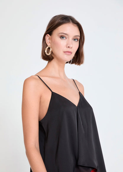 Yellow Pleated Lingerie Top