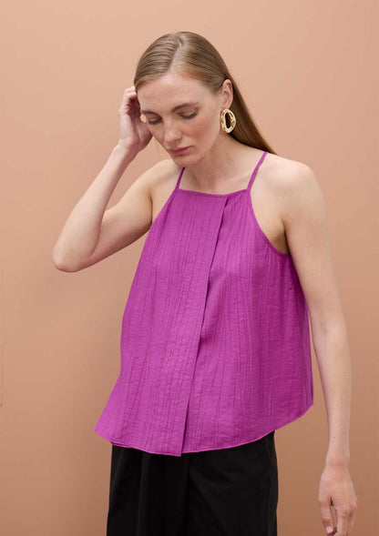 Thin Strap Top with Front Flap