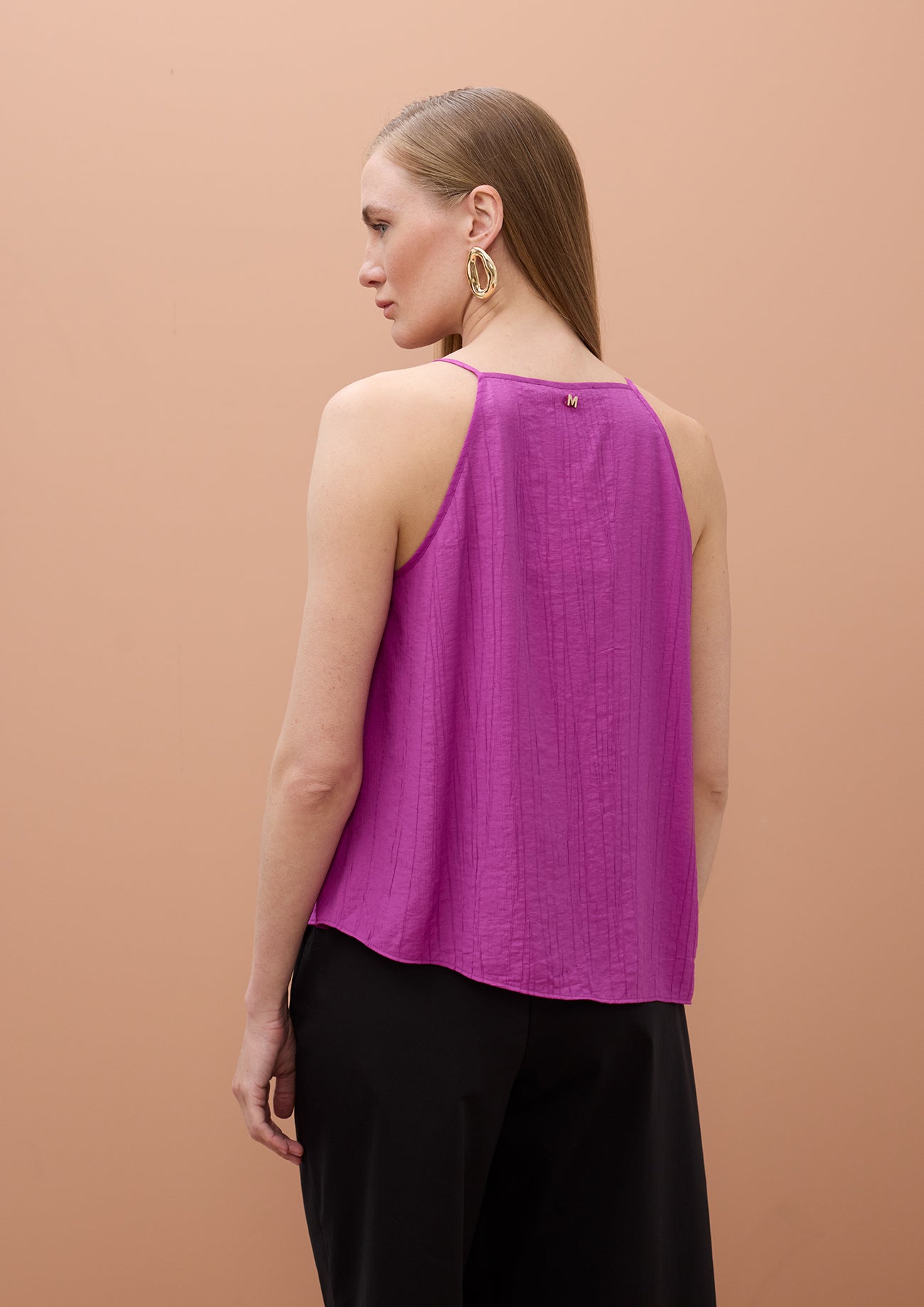 Thin Strap Top with Front Flap