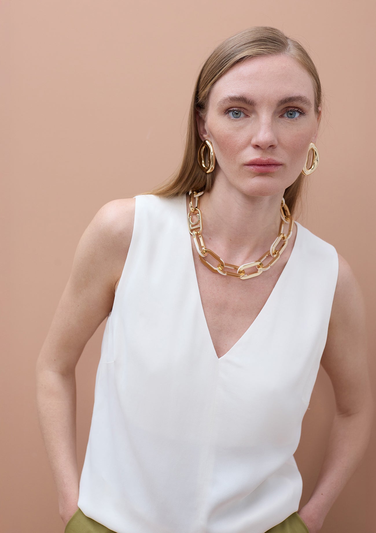 V-neck Strap Top