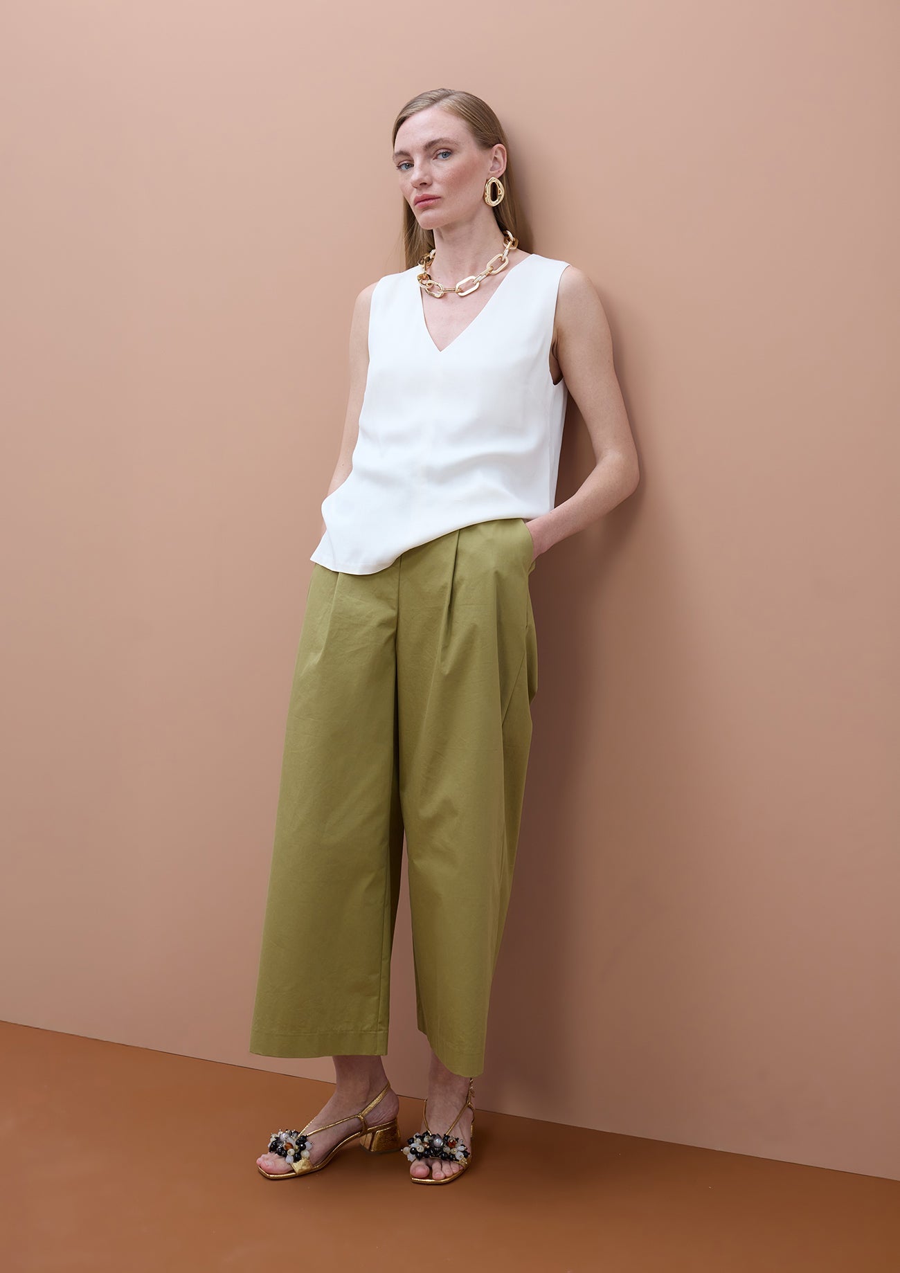 V-neck Strap Top