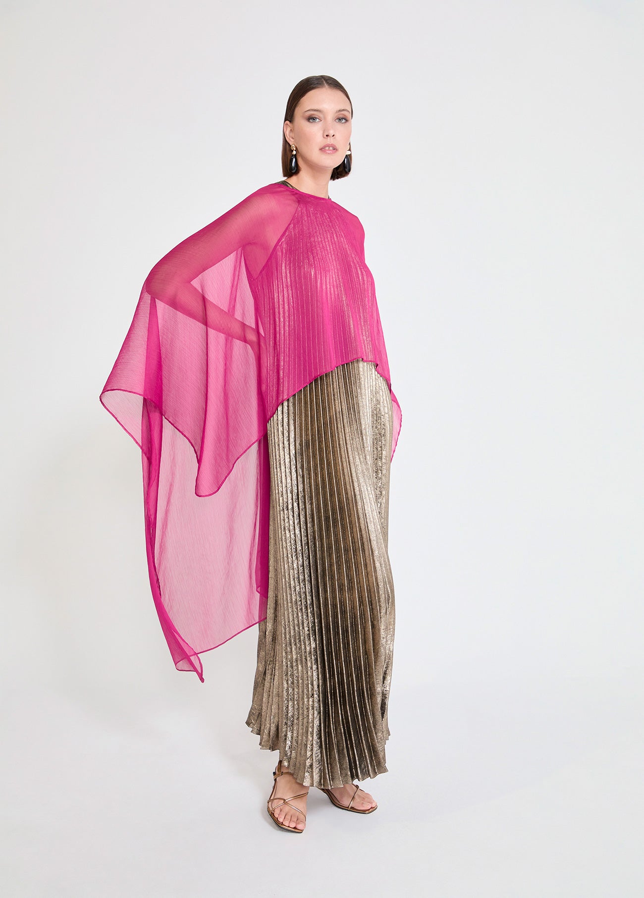 Georgette Pointed Cape