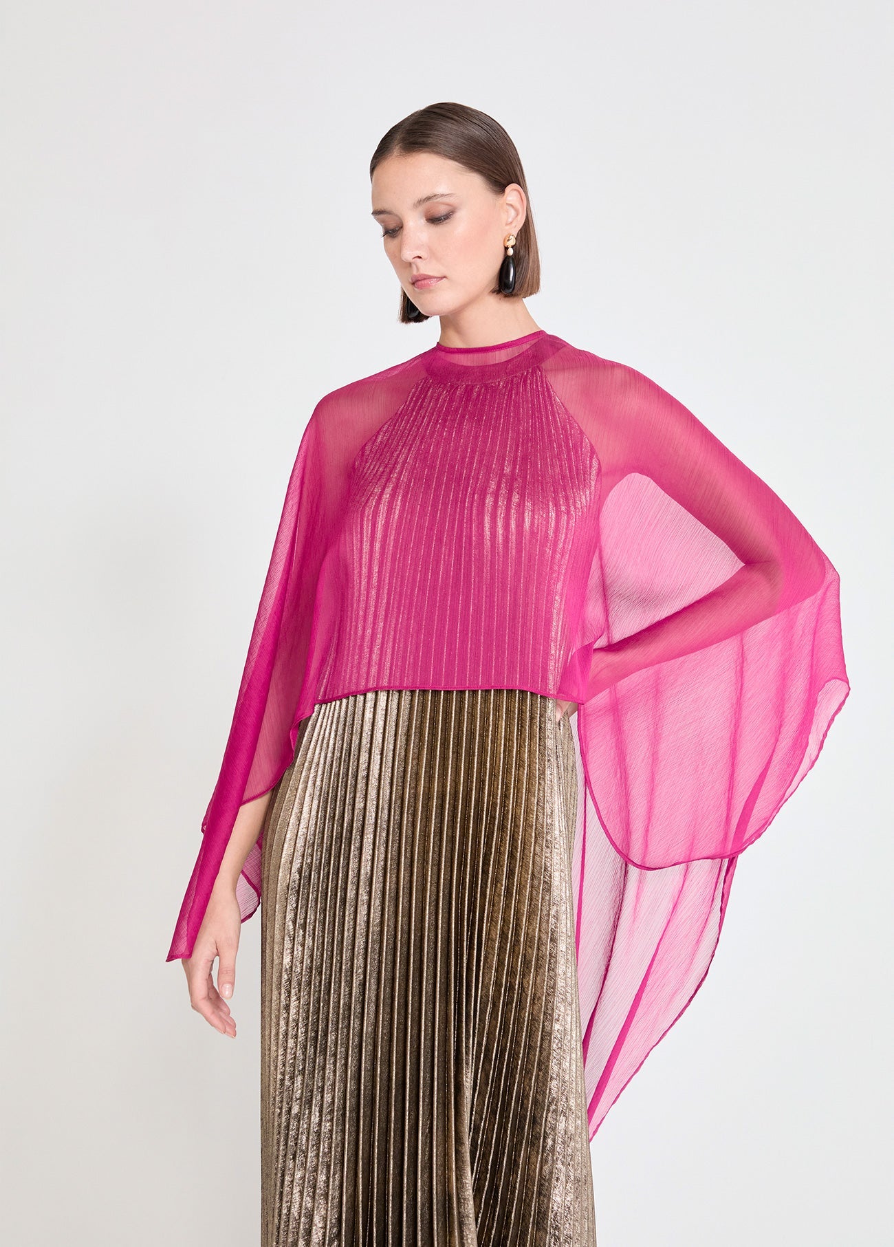 Georgette Pointed Cape