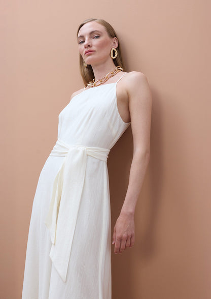 Thin Strap Straight Neckline Dress